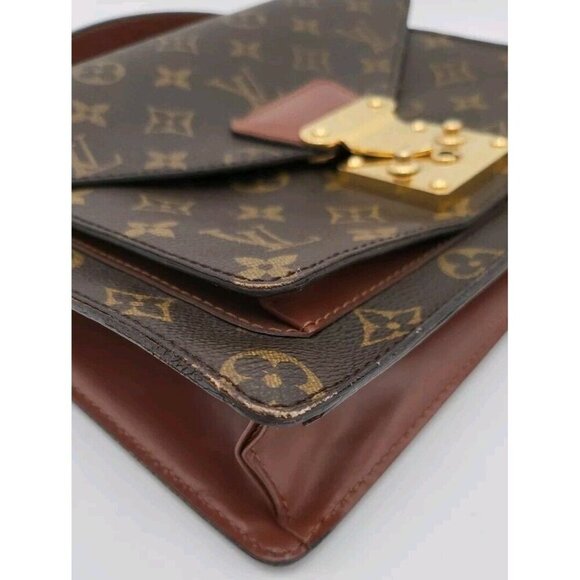 LOUIS VUITTON Monogram Monceau 28 Hand Bag 2way M51185 LV Authentic 95219 Great - Picture 16 of 16